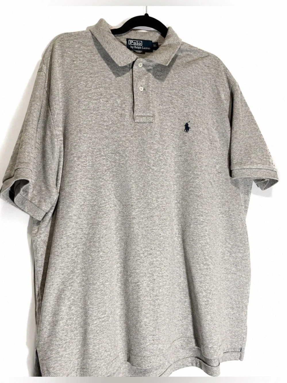 Polo Ralph Lauren Men’s M Heather Gray Short Sleeve Classic Fit Pony Logo Polo